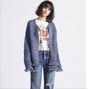 🎊HP🎊❄️$348 Current/Elliott Cable Fringe Sweater